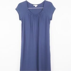 VINCE Navy Blue Shift Dress Cap Sleeve Small  Summer Travel dress fully lined‎
